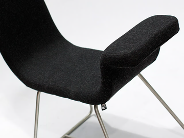 A-NORMAL - Sled base fabric chair by Liqui Contracts - view 3